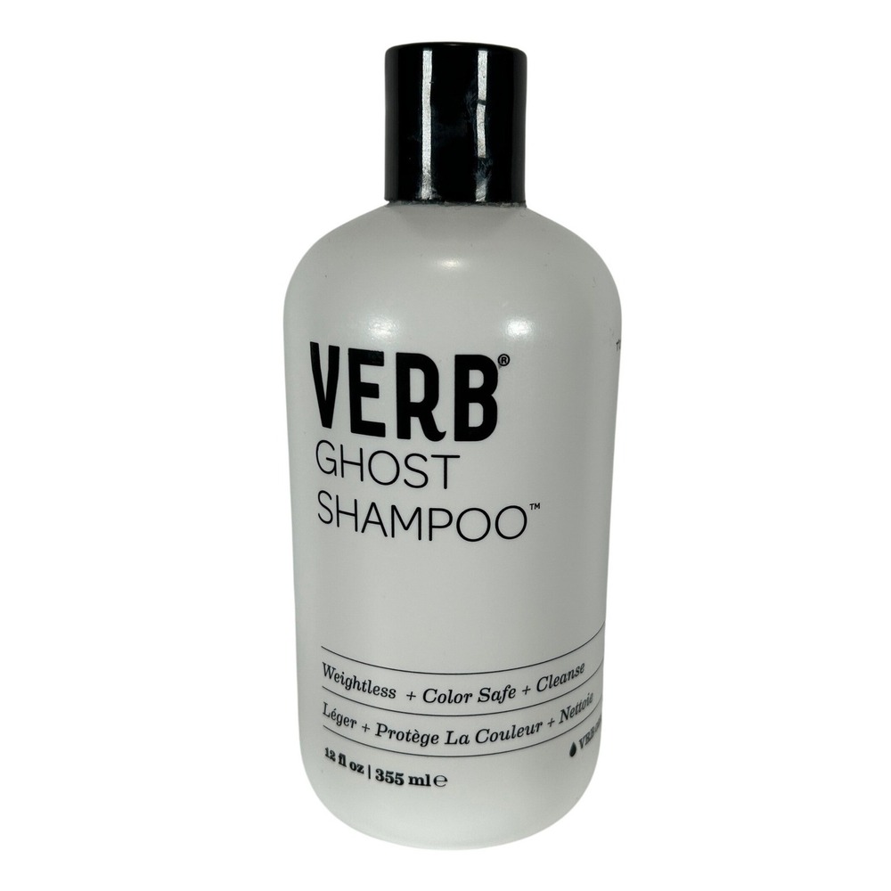 Verb Ghost Shampoo Weightless Color Safe Cleanse Moringa Oil 12 fl oz 355ml